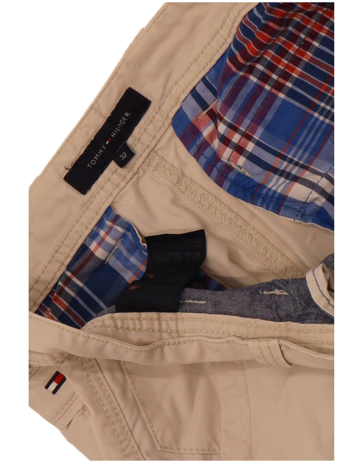 Pantaloncini cargo da uomo Tommy Hilfiger W32 cotone beige medio