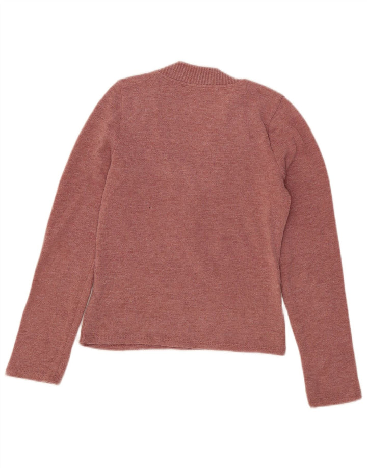 Maglione Zara da donna con scollo a V UK 10 piccolo rosa