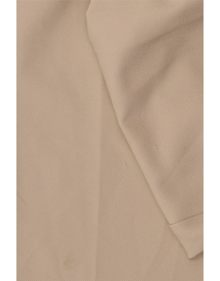 Pantaloni corti da donna Zara a gamba larga medi W28 L26 poliestere beige