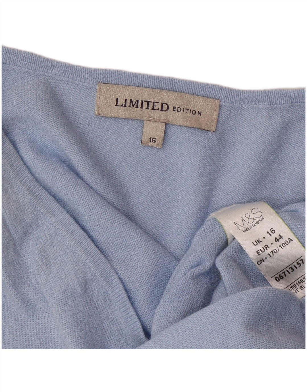 Abito maglione oversize da donna Marks & Spencer UK 16 Grande acrilico blu