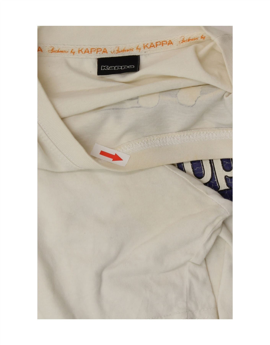 T-shirt grafica da uomo Kappa Top in cotone bianco medio