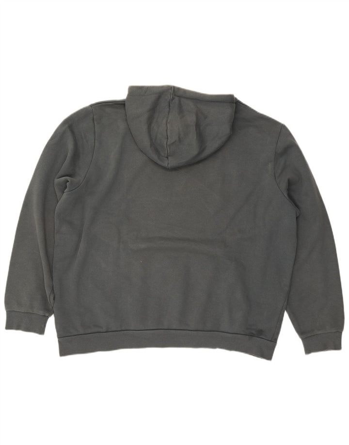 Felpa con cappuccio grafica da uomo Puma XL in cotone grigio