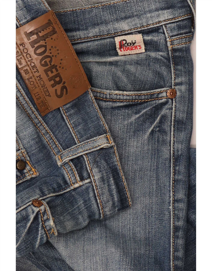Jeans dritti da donna Roy Rogers W33 L29 cotone blu