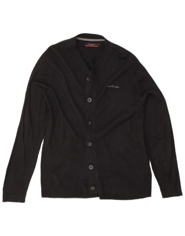 Maglione cardigan da uomo Pierre Cardin piccolo acrilico nero