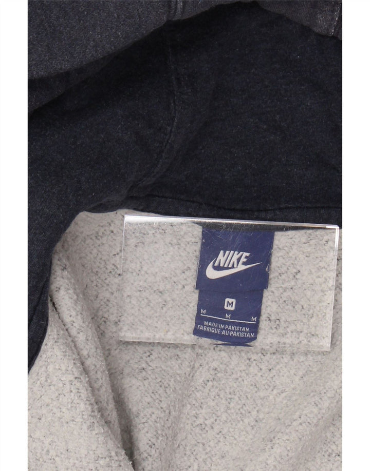 Maglione con cappuccio e zip da uomo NIKE in cotone blu navy medio