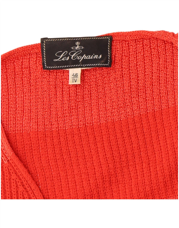 Maglione cardigan lungo da donna Les Copains IT 46 righe grandi rosse