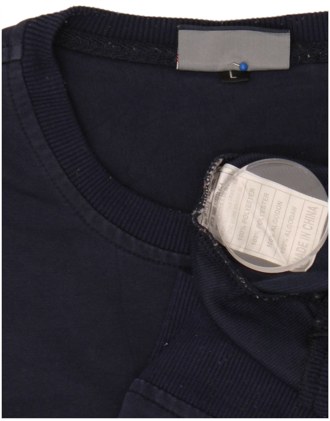 Felpa grafica da donna Fila Jumper UK 16 Large Blu Navy Poliestere
