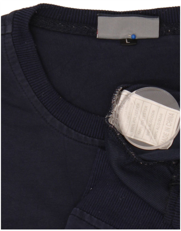 Felpa grafica da donna Fila Jumper UK 16 Large Blu Navy Poliestere
