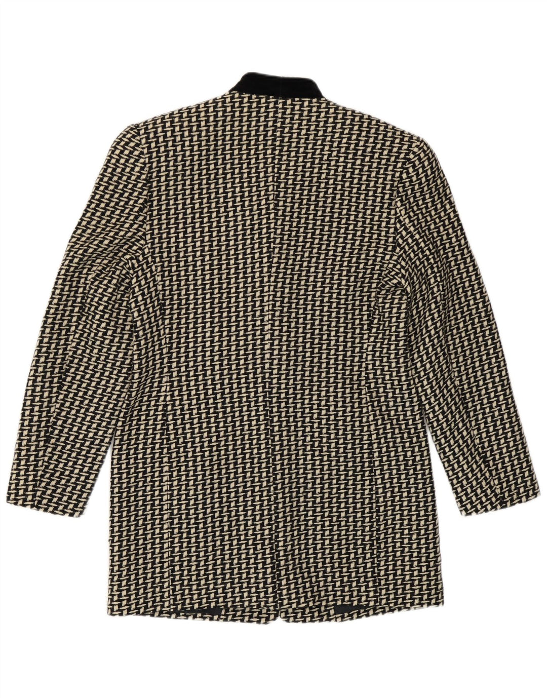 Giacca blazer da donna con motivo astratto lungo Erreuno IT 44 medio nero