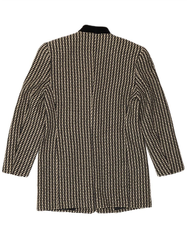 Giacca blazer da donna con motivo astratto lungo Erreuno IT 44 medio nero