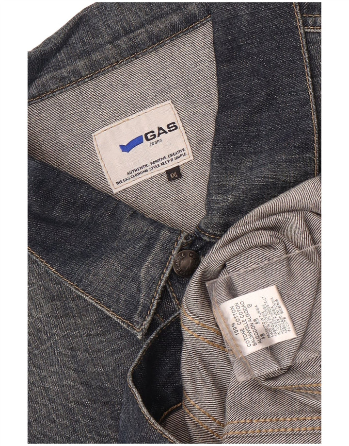 Giacca di jeans da uomo Gas UK 44 2XL Cotone blu navy