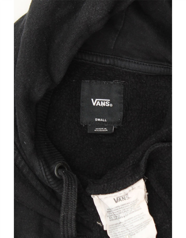 Felpa con cappuccio grafica da uomo VANS piccola in cotone nero