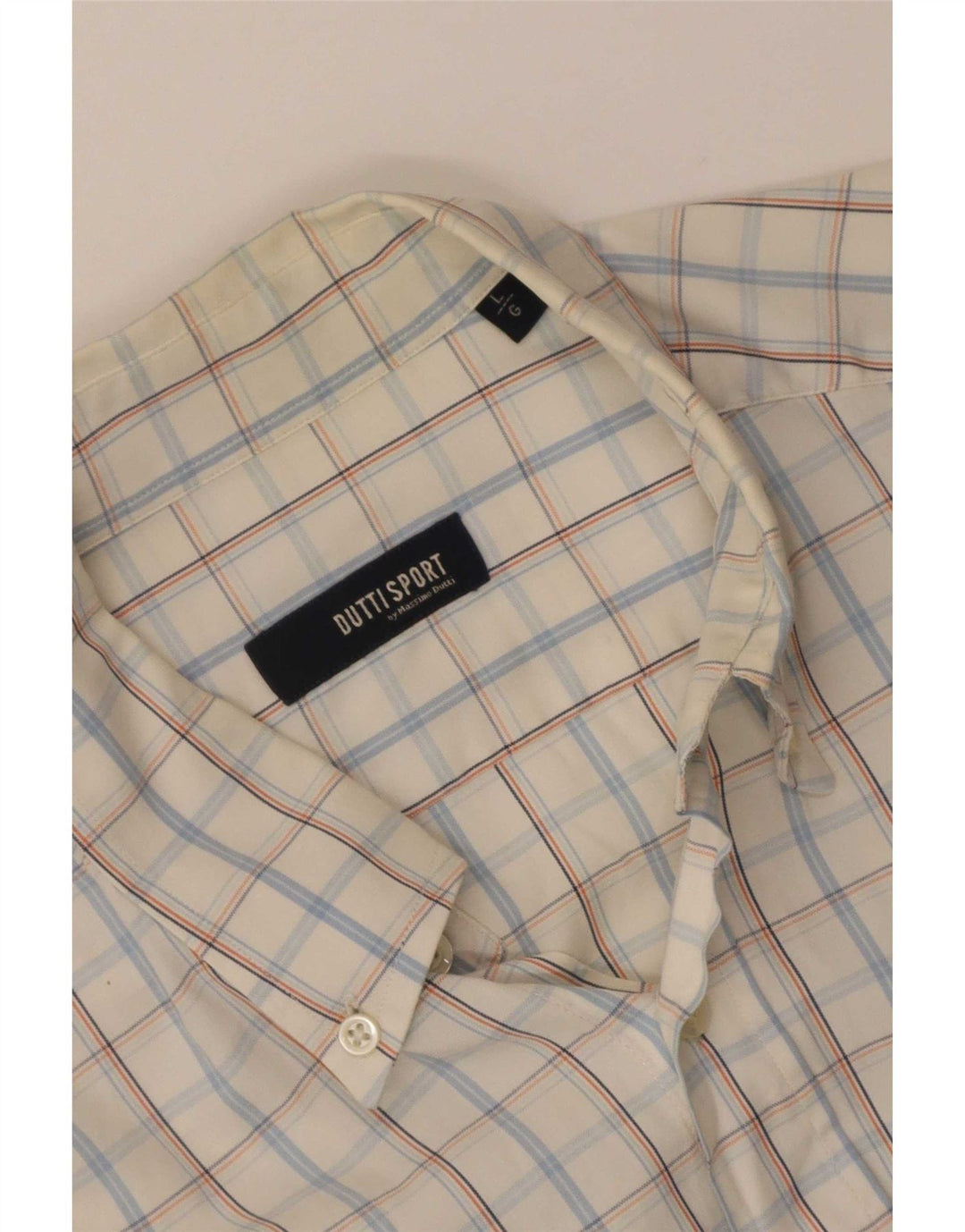 Camicia da uomo Massimo Dutti a quadri bianchi grandi