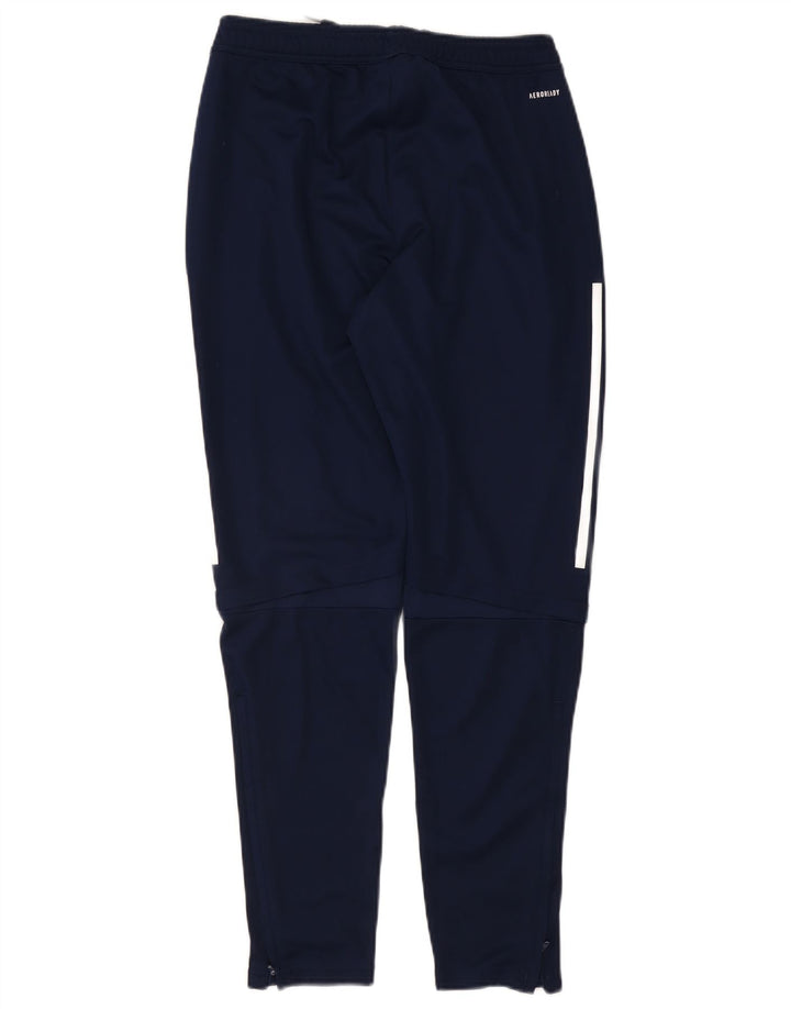 Pantaloni da tuta Adidas Aeroready da uomo medio poliestere blu navy