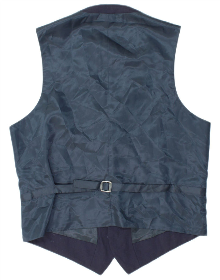 Gilet da uomo JAEGER UK 40 medio in lana blu navy