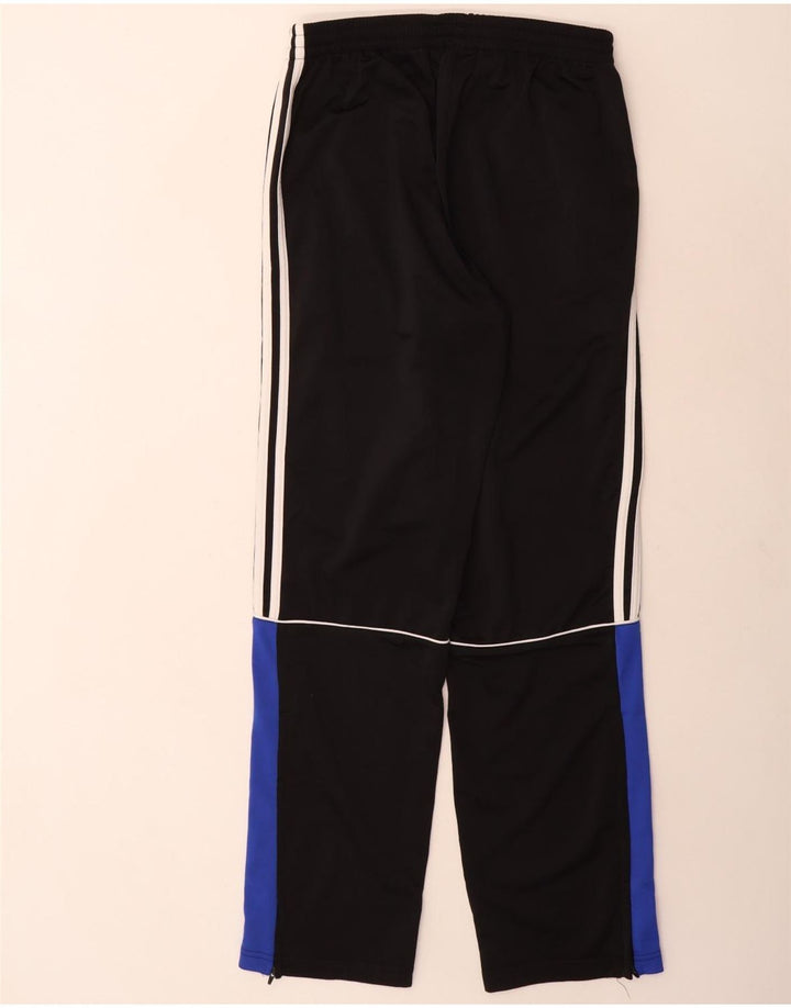 Pantaloni da tuta da uomo Adidas UK 38/40 Medium Nero Colourblock Poliestere