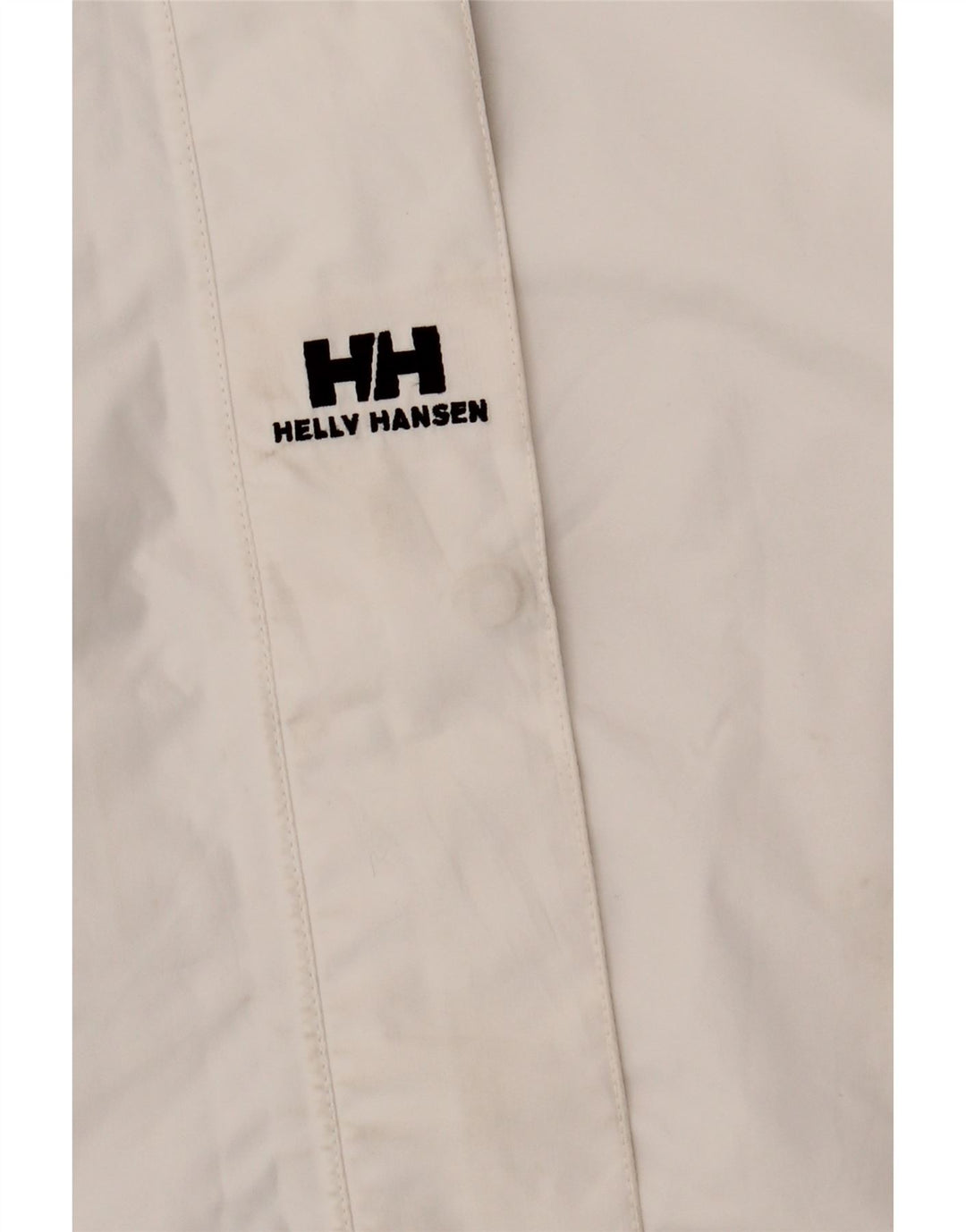 Giacca antipioggia con cappuccio da donna Helly Hansen UK 16 grande poliestere bianco