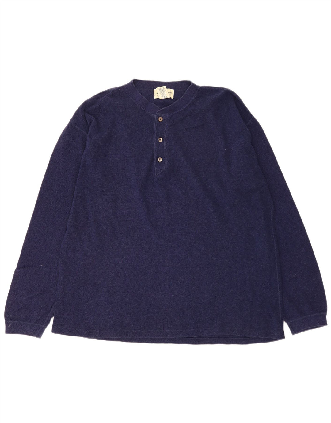 Eddie Bauer Maglia ampia da uomo a maniche lunghe in cotone medio blu navy