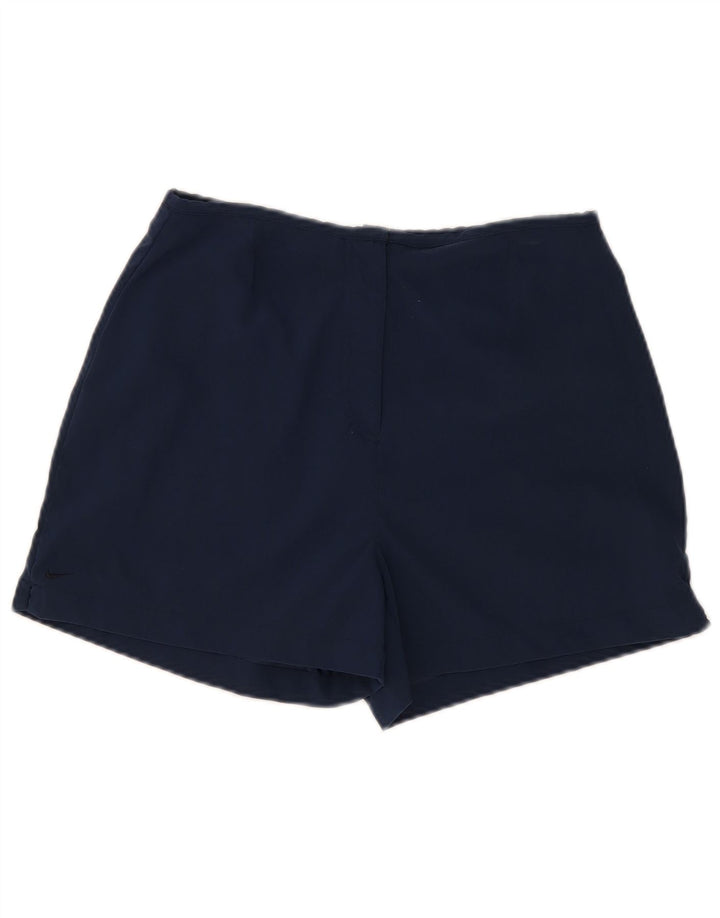 Pantaloncini Nike da donna UK 12 medi W28 blu navy nylon