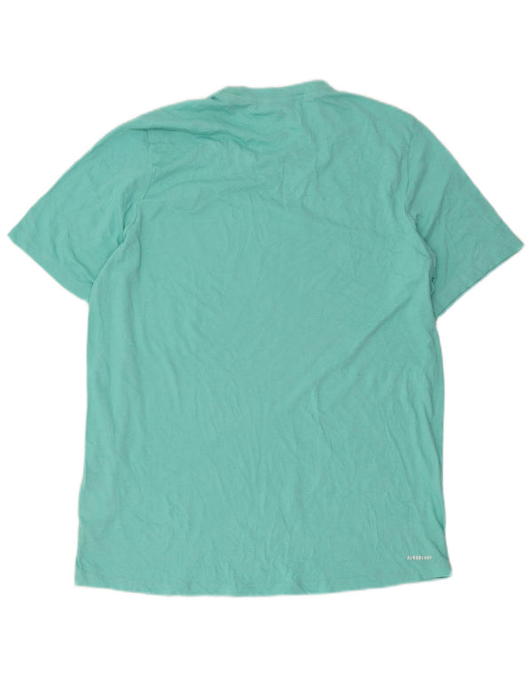 T-shirt Adidas Aeroready da uomo grande in cotone verde