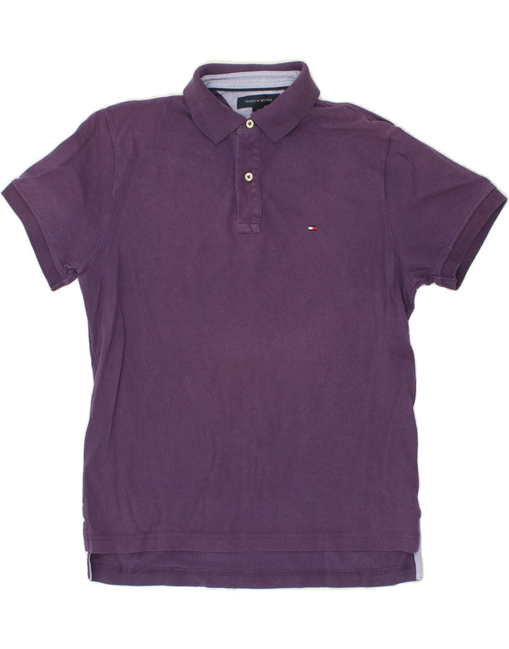 TOMMY HILFIGER Mens Polo Shirt Small Purple Cotton Vintage Tommy Hilfiger and Second-Hand Tommy Hilfiger from Messina Hembry 