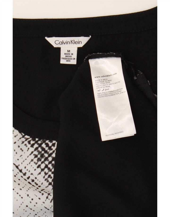 Camicetta da donna Calvin Klein Top UK 14 Poliestere color block nero medio