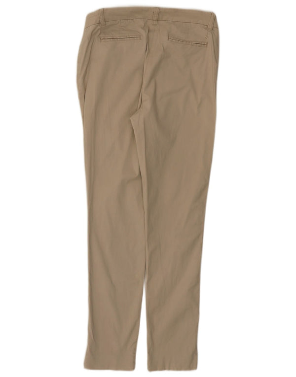 Pantaloni chino affusolati da donna Nautica UK 4 XS W28 L28 Cotone beige