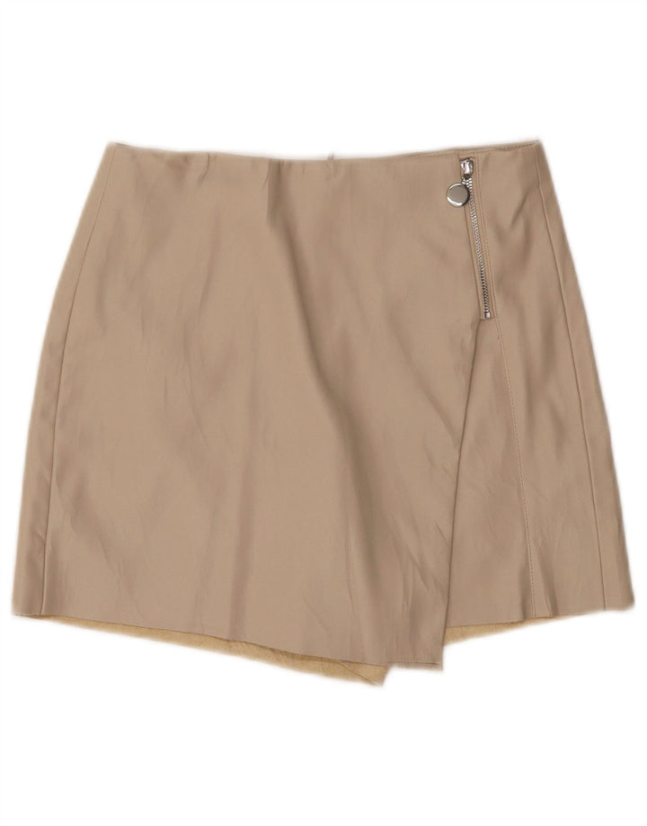 Gonna corta da donna Zara piccola W26 Beige