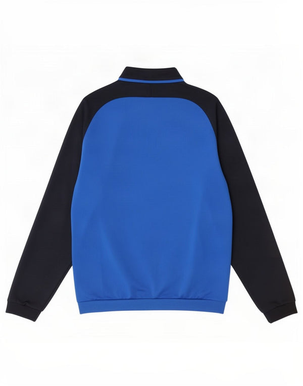 Giacca da tuta grafica da uomo Jako in poliestere color block blu medio