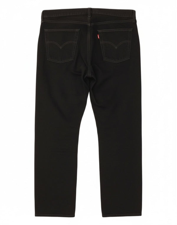 Levi's Uomo 521 Jeans affusolati W40 L30 Cotone Nero