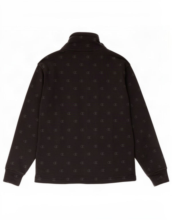 Giacca da tuta grafica da donna Champion UK 10 piccola in cotone nero