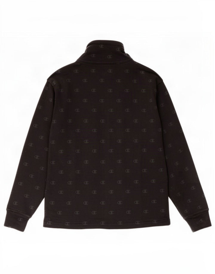 Giacca da tuta grafica da donna Champion UK 10 piccola in cotone nero