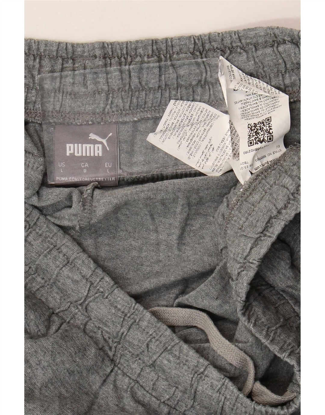 Pantaloni da tuta grafica da uomo Puma Joggers grandi in cotone grigio