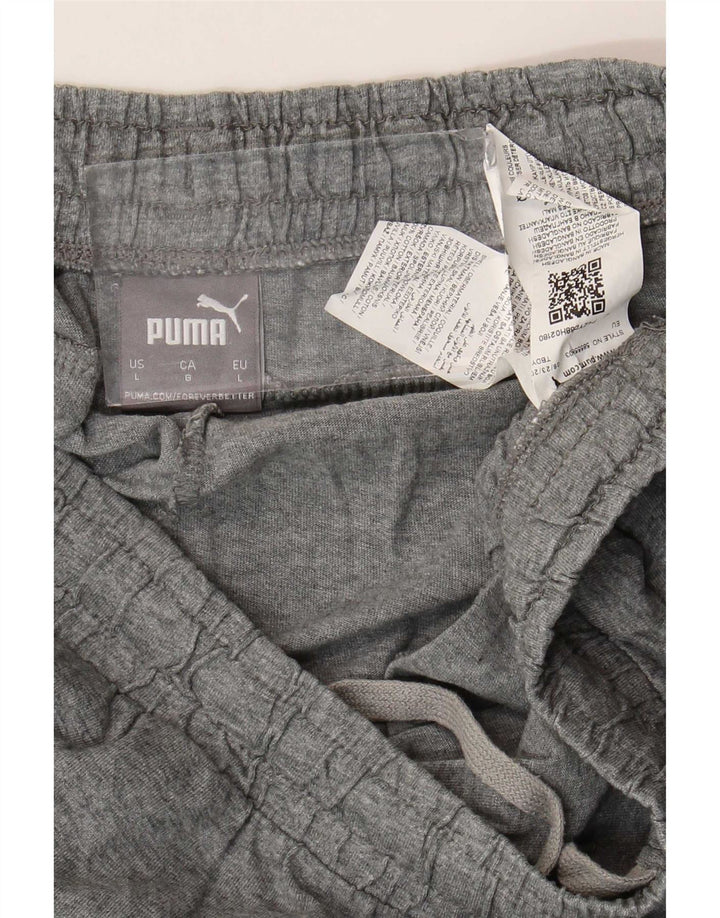 Pantaloni da tuta grafica da uomo Puma Joggers grandi in cotone grigio