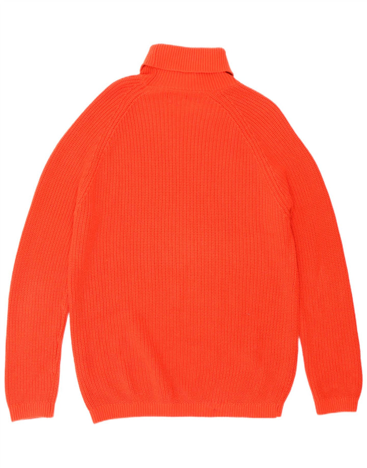 Maglione maglione a collo alto da uomo Zara XL in cotone rosso