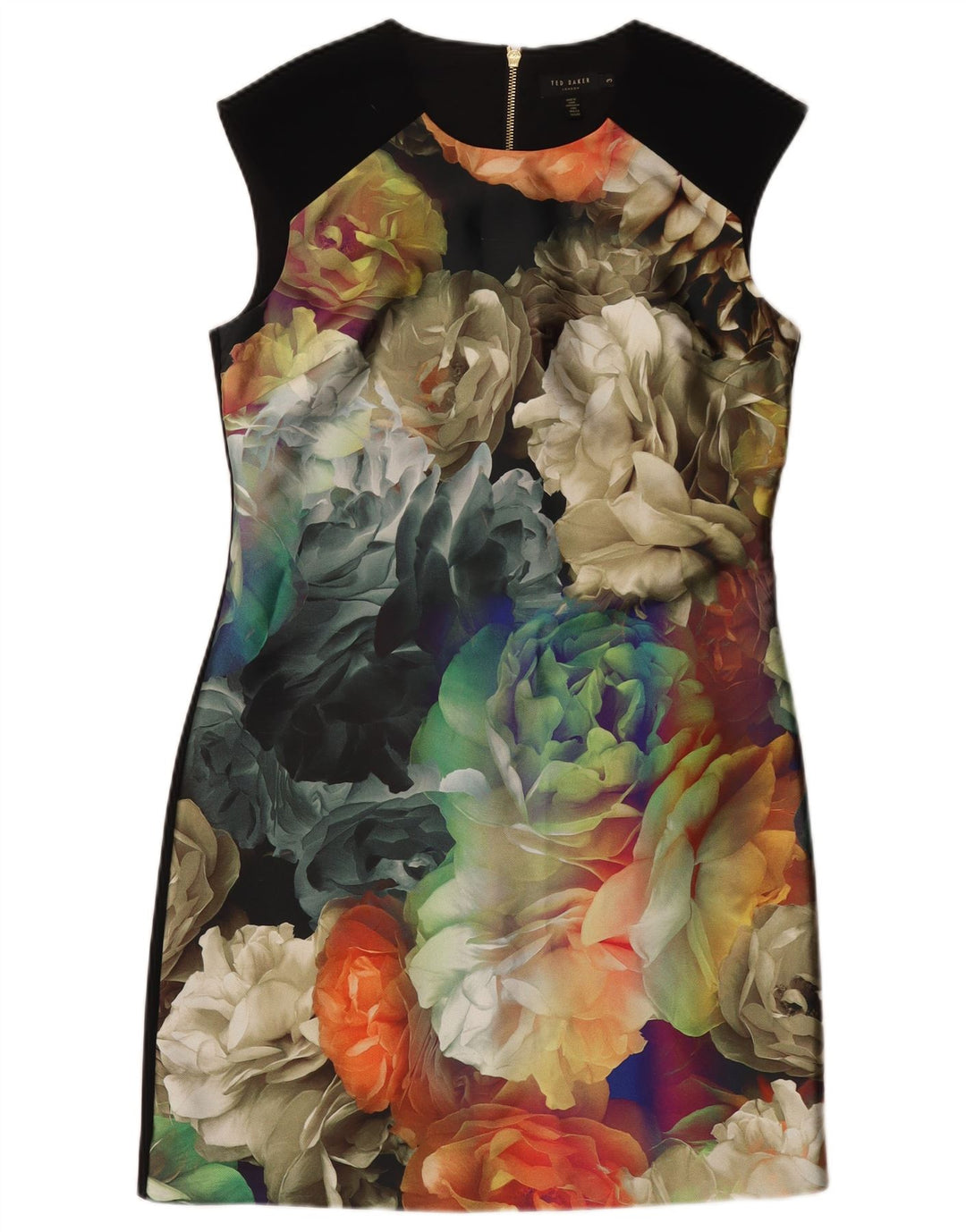 Abito tubino da donna TED BAKER taglia 3 medio floreale multicolore