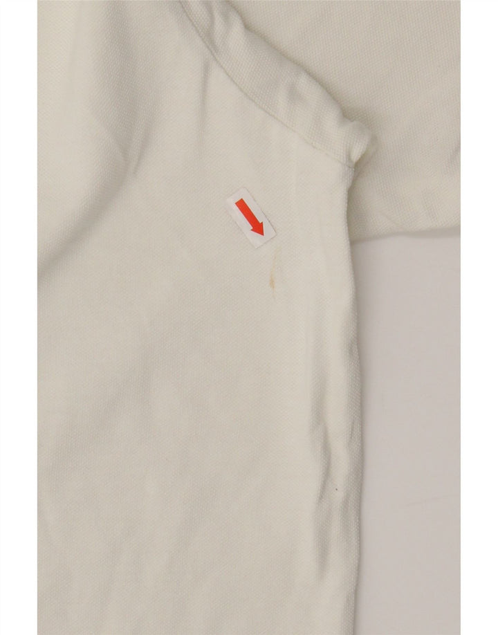 KAPPA Mens Polo Shirt Medium White Cotton Vintage Kappa and Second-Hand Kappa from Messina Hembry 