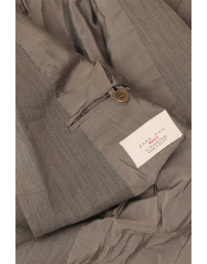 Giacca blazer a 2 bottoni da uomo Zara EU 46 piccola grigia
