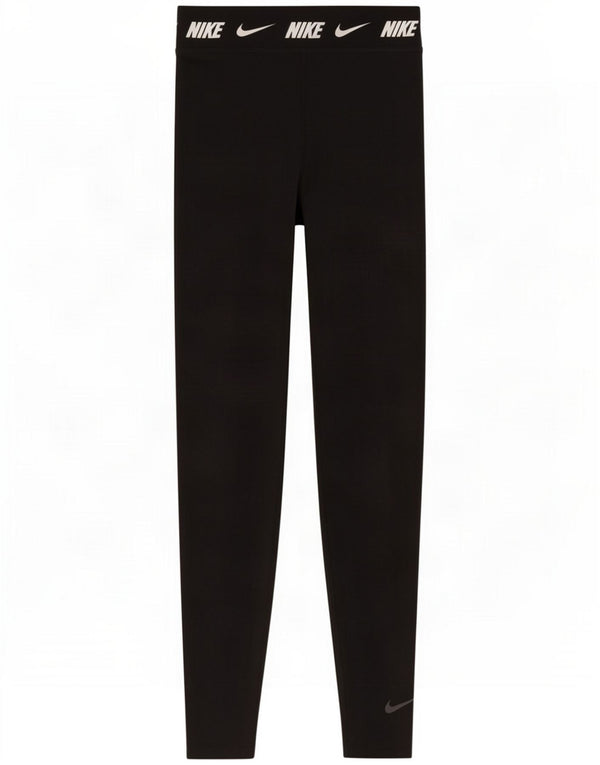 Leggings grafici aderenti Nike da donna UK 8 Small Black Cotton
