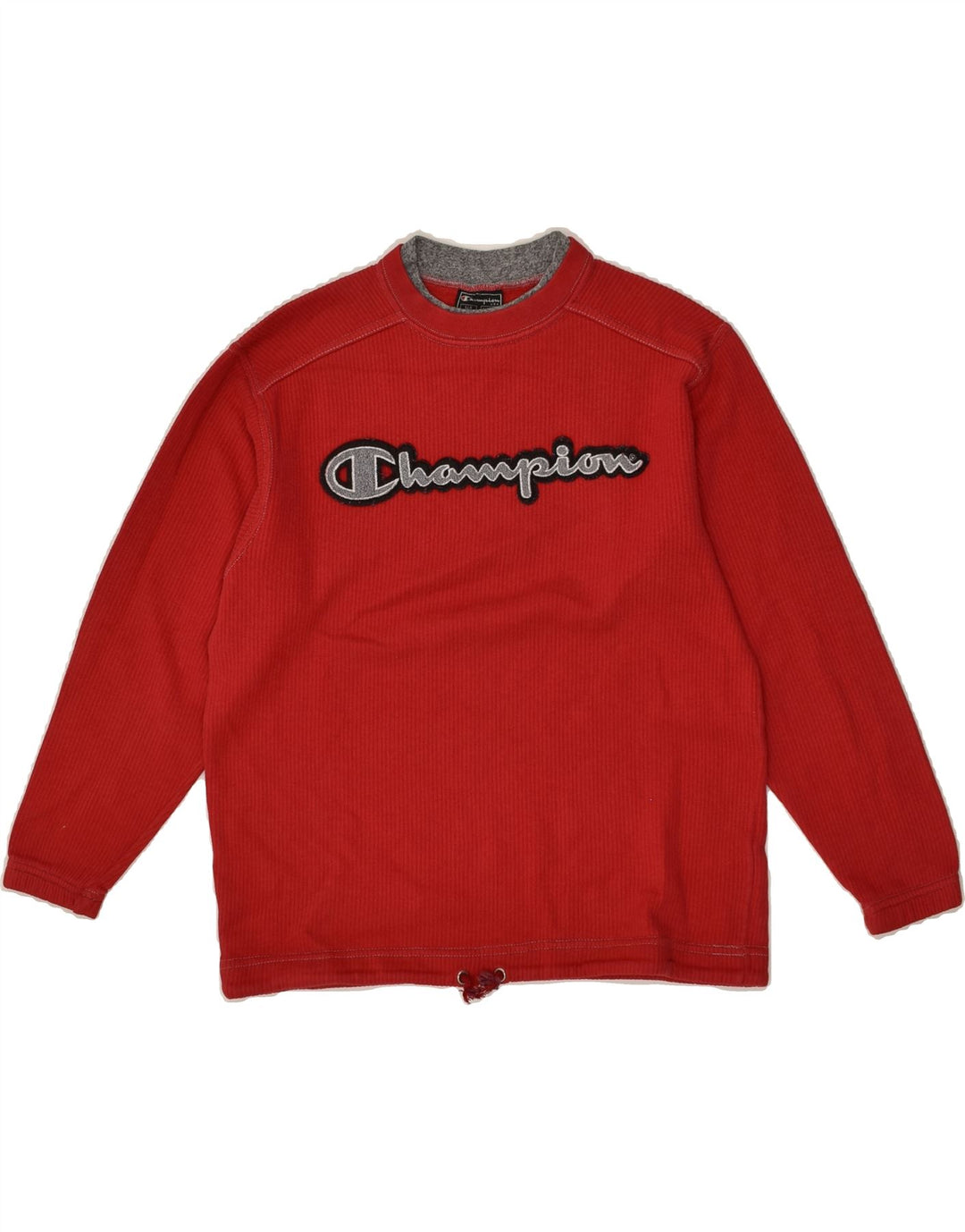 CHAMPION Boys Graphic Sweatshirt Jumper 9-10 Years Red Cotton | Vintage Champion | Thrift | Second-Hand Champion | Used Clothing | Messina Hembry 