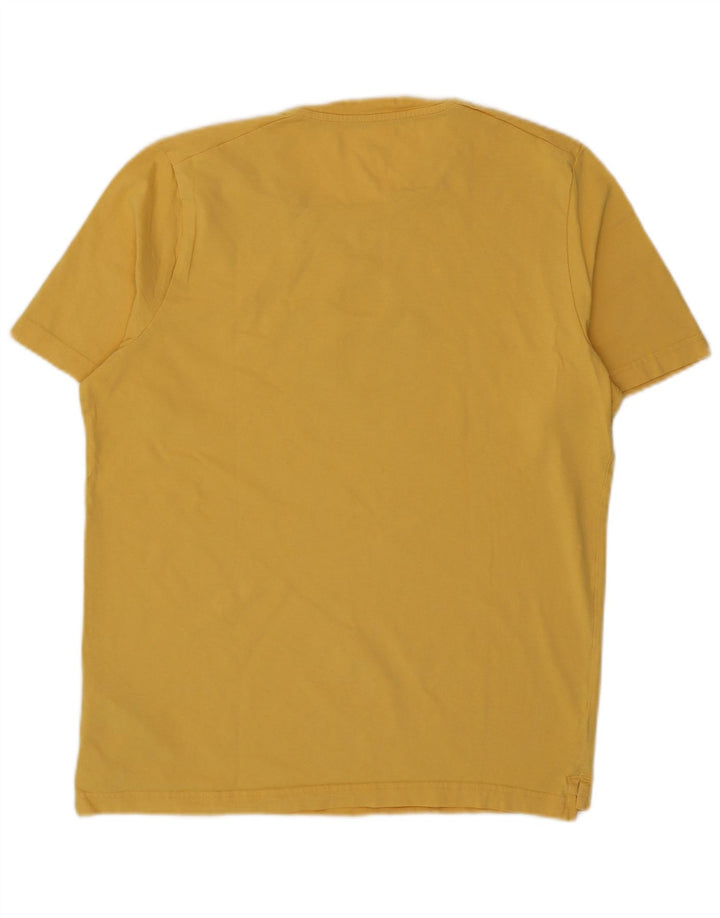 T-shirt grafica da uomo Puma Top grande in cotone giallo