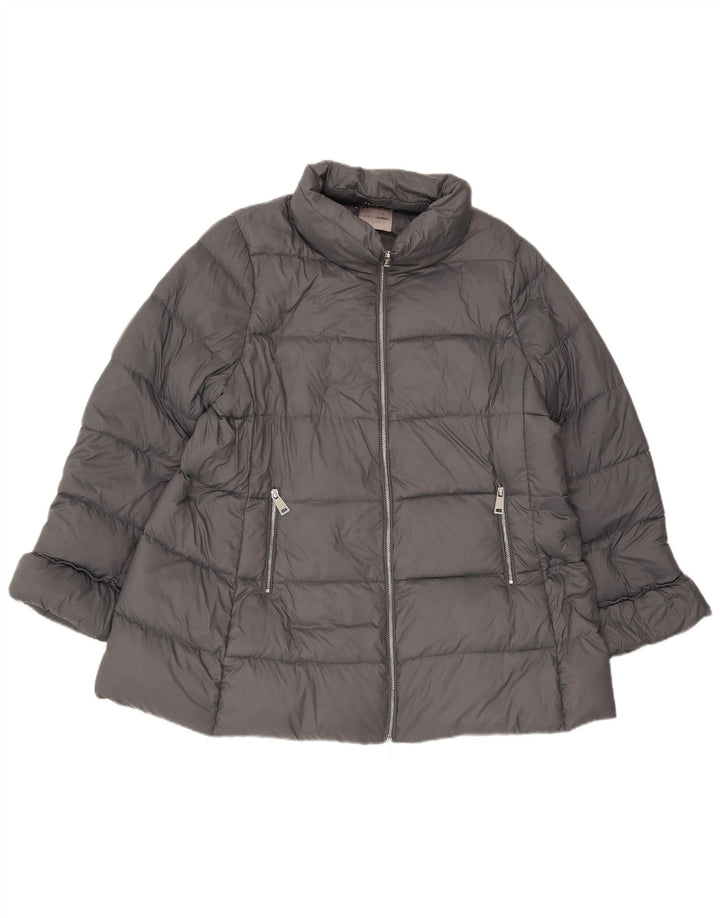 Giacca imbottita da donna Fiorella Rubino UK 18 XL Poliammide grigia
