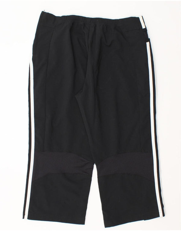 Pantaloni da tuta Adidas Capri da donna UK 12 Medium Nero Poliestere