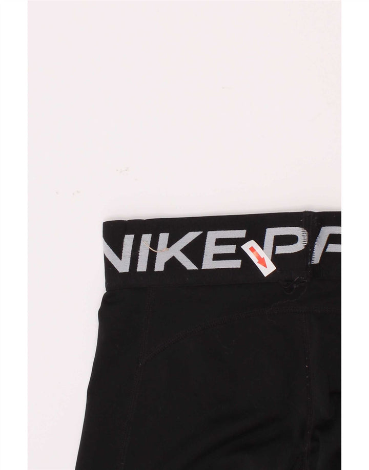 Leggings grafici Nike Dri Fit per ragazze 8-9 anni piccoli in poliestere nero