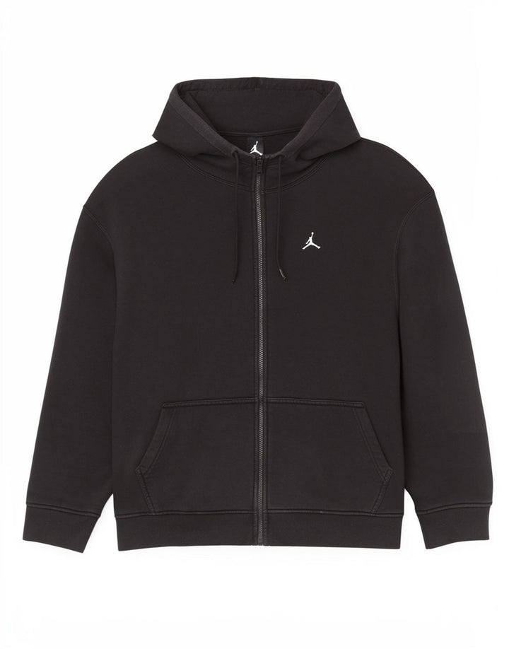 Felpa con cappuccio e zip Jordan da uomo 3XL in cotone nero
