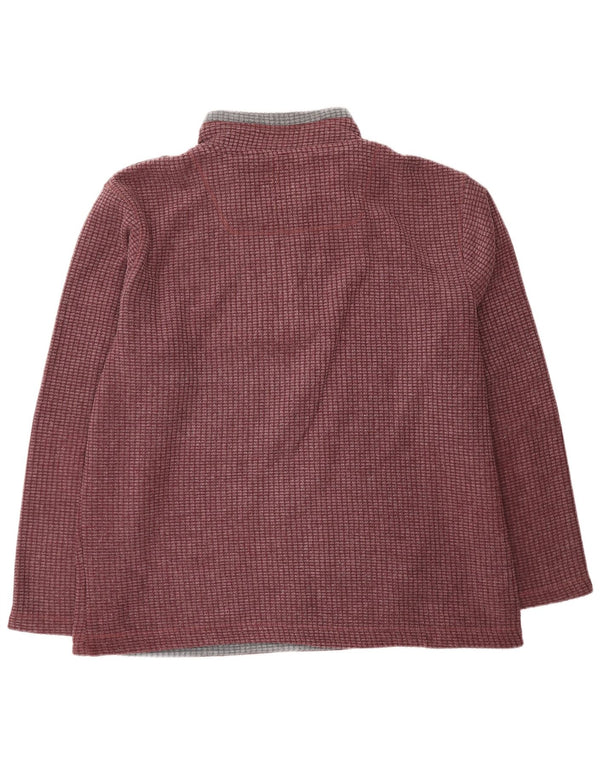 Felpa con collo con zip da uomo Weird Fish 2XL Poliestere bordeaux