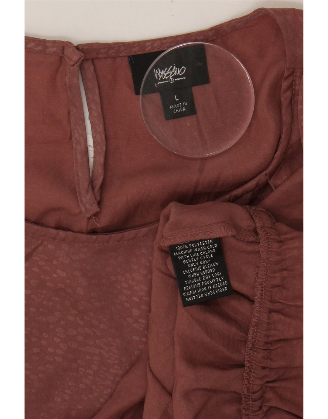MOSSIMO Womens Sleeveless Blouse Top UK 16 Large Brown Polyester Vintage Mossimo and Second-Hand Mossimo from Messina Hembry 