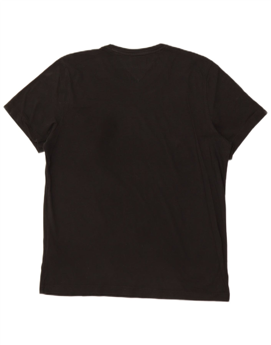 TOMMY HILFIGER T-shirt da uomo Top XL in cotone nero