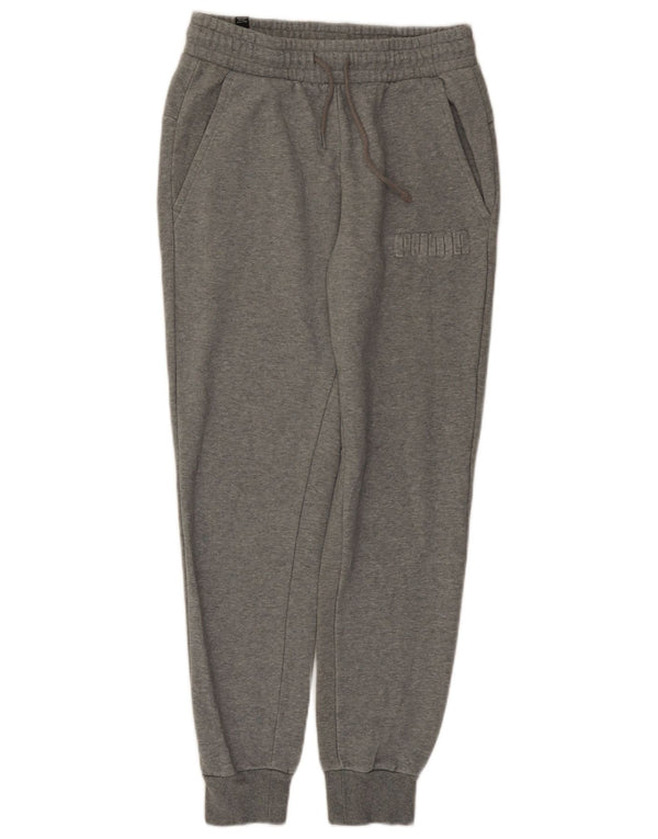 Pantaloni da tuta grafica da uomo Puma Joggers piccoli in cotone chiazzato grigio