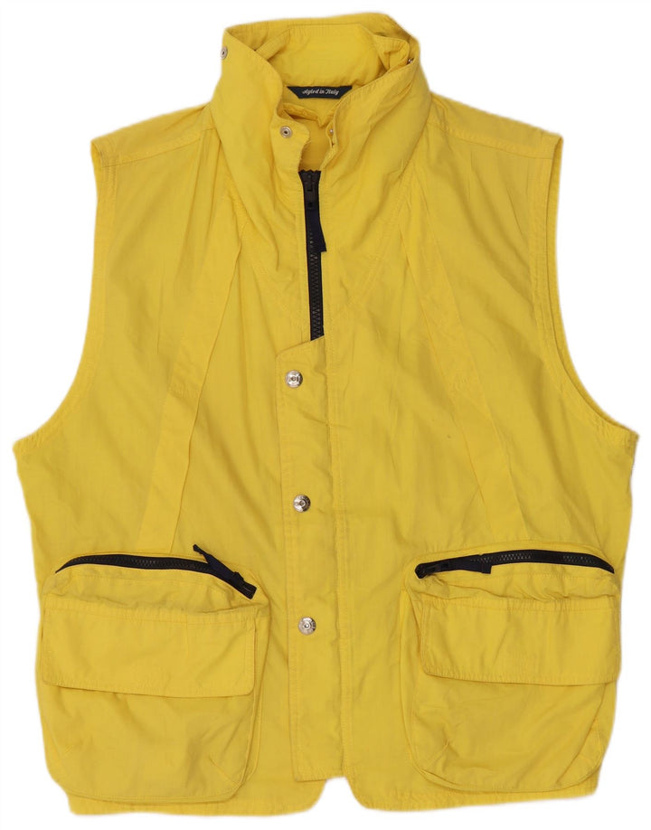 Gilet utility uomo FACIBA IT 46 Small Giallo Poliestere